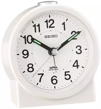 Seiko clock alarm clock radio analog white pearl KR325W SEIKO