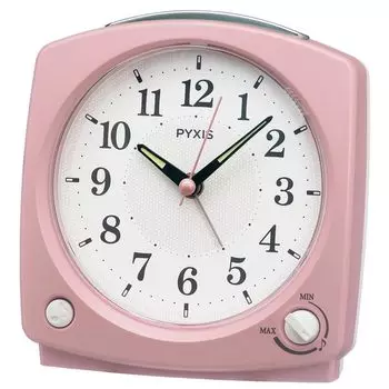 Seiko Clock Alarm Clock Table Clock Analog Melody Pink Pearl PYXIS NR455P 12512069mm