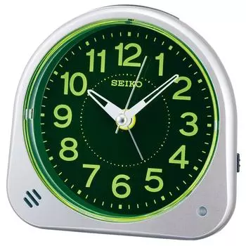 Seiko Clock Alarm Clock Table Clock Analog Visible at Night Silver Metallic 113 x 116 x 66 мм XN301S
