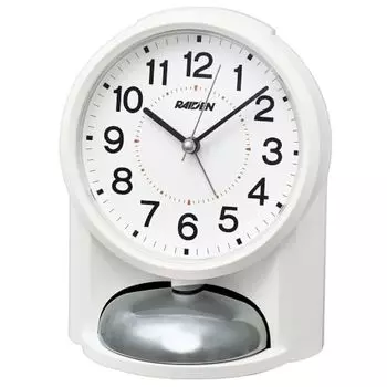 Seiko Clock Alarm Clock Table Clock Analog Loud White PYXIS RAIDEN 149116113mm NR454W