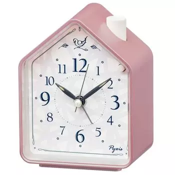Seiko Clock Alarm Clock Table Clock Analog Pink 110 x 86 x 63mm PYXIS NR452P