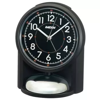 Seiko Clock Alarm Clock Table Clock Analog Loud Black PYXIS RAIDEN 149116113mm NR454K
