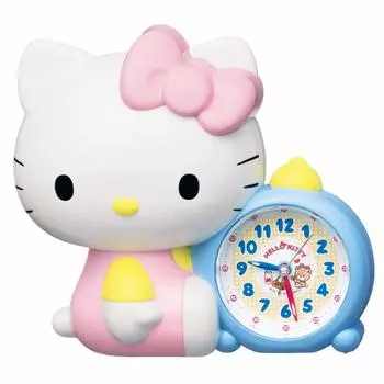 Часы-будильник Seiko Настольные часы с персонажами Sanrio Hello Kitty Белые 184x202x118 мм JF382A белый