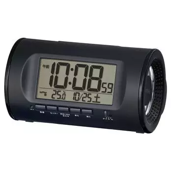 Seiko Clock Alarm Clock Table Clock Digital Loud Volume Black PYXIS RAIDEN NR540K 8113899mm