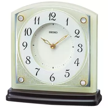 Seiko Clock Настольные часы Темно-коричневый Дерево Оникс BZ365M 16916060 мм