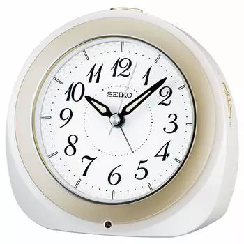 Seiko Clock Radio Alarm Clock White Pearl 128 x 135 x 82mm KR336W