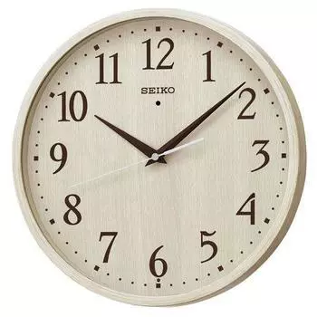 SEIKO CLOCK Радио Настенные Часы KX399A Натуральный Круглый Тип Круглый Слоновая Кость Древесина Аналоговый (Часы Сейко)