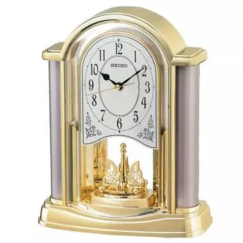 Seiko Clock Seiko Clock Настольные часы Аналоговые вращающиеся украшения Золото BY418G SEIKO золотой