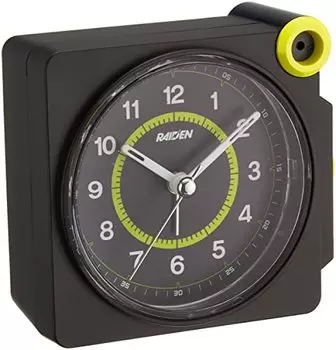 Seiko Clock Table Clock Alarm Clock Analog Loud Volume PYXIS RAIDEN Body Size: 8.7 x 9.2 x 6cm NR448K