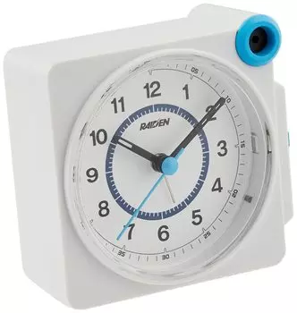 Seiko Clock Table Clock Alarm Clock Analog Loud Volume PYXIS RAIDEN Body Size: 8.7 x 9.2 x 6cm NR448W