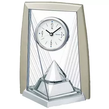 Seiko Clock Настольные часы Аналоговые вращающиеся Орнамент Светло-Золотой Перламутр BY423S SEIKO белый