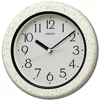 Seiko Clock Wall Clock Analog Life Waterproof Reinforced Moisture Proof Dust Proof Kitchen & Bath Gray Pattern KS441H SEIKO