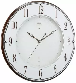 Seiko Clock Wall Clock Dark Brown Diameter 320x45mm Radio Analog SEIKO EMBLEM HS524B