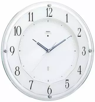 Seiko Clock Wall Clock Light Green Diameter 340 x 48mm Radio Analog SEIKO EMBLEM HS546S светло-зеленый