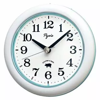 Seiko Clock Wall Clock Table Clock Dual-purpose Kitchen & Bath Clock Analog Life Waterproof NA613W 123 x 122 x 48 mm