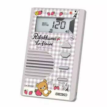 SEIKO Digital Metronome Thin Rilakkuma Limited Модель бежево-серый DM71RKB
