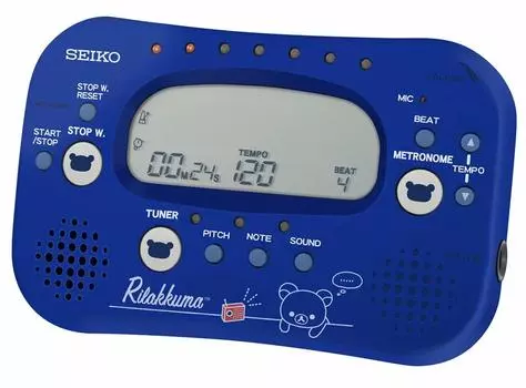 SEIKO метроном-тюнер-секундомер Rilakkuma темно-синий STH100RKL