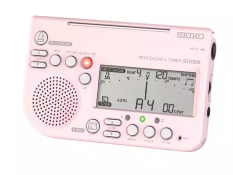 SEIKO Metronome Loud Music Stand Perfect for Wind Pink STH200P Tuner, Volume, Mountable, Bands,
