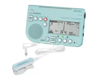 SEIKO Metronome & Tuner Blue Pickup Microphone 2 Piece Set Special Pack STH200LP