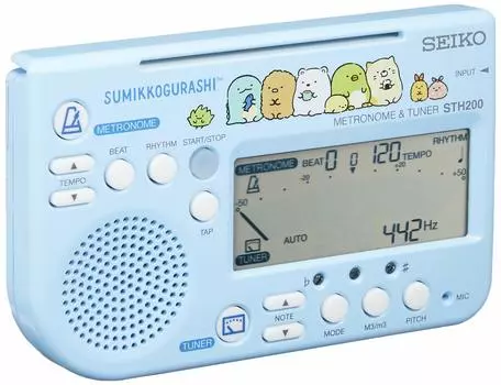 SEIKO Metronome Tuner Sumikkogurashi Blue STH200SGL &