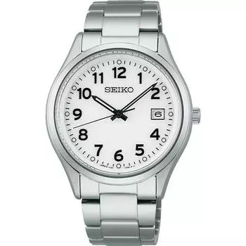 Seiko мужские SBPX153 (SEIKO SELECTION S Series Solar Мужской металлический браслет) Круглые часы из серебристого нержавеющего металла