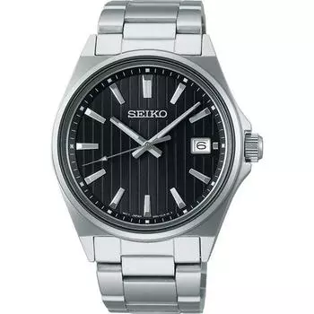 Seiko мужские SBTH005 (SEIKO SELECTION S Series кварцевые часы с металлическим ремешком мужские) Круглые часы из серебристого нержавеющего металла