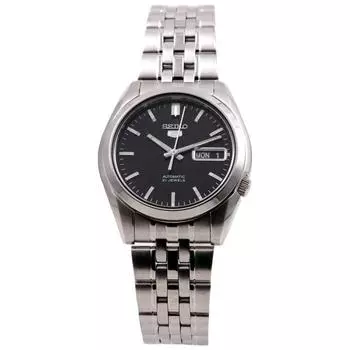 Seiko мужские SNK361K1 (Seiko5 SeikoEX SS Браслет День Дата) Круглые часы серебряные аналоговые