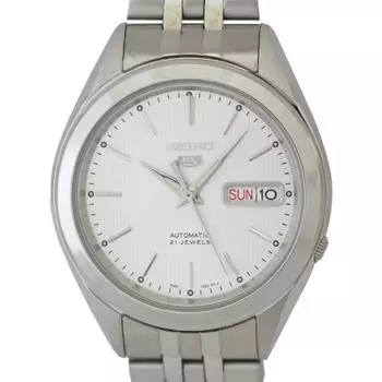 Seiko мужские SNKL15K1 (Желтые мужские часы Seiko5 Silver с автоподзаводом) часы