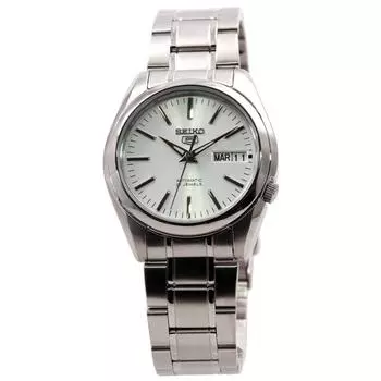 Seiko мужские SNKL41K1 (Seiko5 SS Браслет SV) Смотреть серебро