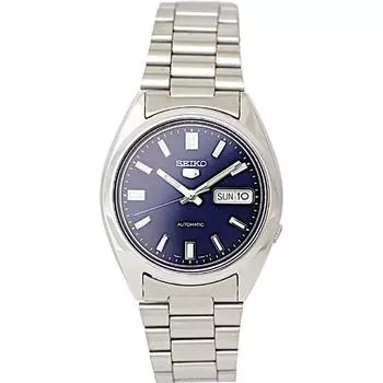 Seiko мужские SNXS77K (Браслет Seiko5 SS, синий) часы