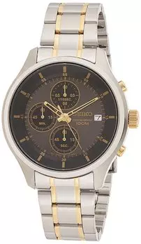 Seiko Neo Sports Chronograph Seiko Black Business Quartz Доставка за границу SKS543P1 Мужские чёрный