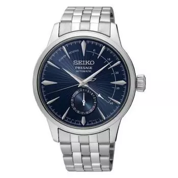 SEIKO Presage Automatic SSA347J1 Dress Cocktail Time Power Reserve мужские часы синий