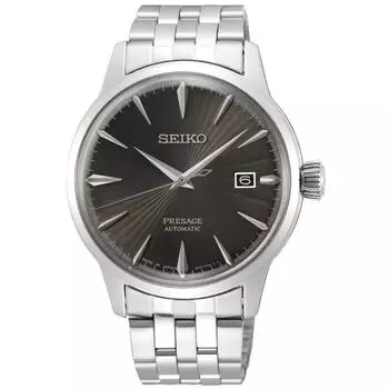 SEIKO Presage Cocktail Time автоматические мужские часы темно-серый циферблат SRPE17J1