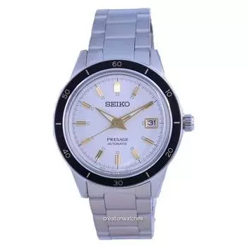Seiko Presage Style 60-е Автоматические мужские часы из нержавеющей стали SRPG03 SRPG03J1 SRPG03J слоновая кость