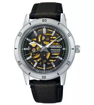 SEIKO Presage Style 60-х годов серии SSA461J1 Автоматический (39,5 мм) Мужские часы из натуральной кожи 2025 [НОВИНКА]