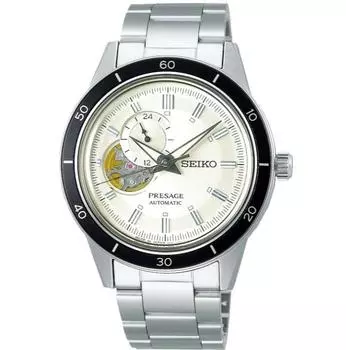 SEIKO Presage Style 60 s Series SSA423 Автоматические мужские часы Open Heart SSA423J1