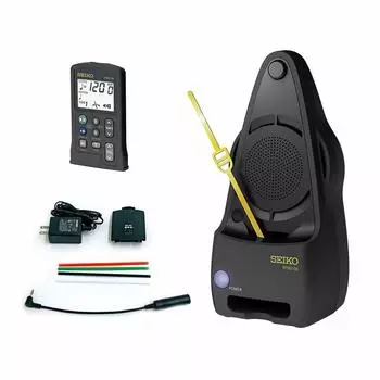 SEIKO кварцевый маятниковый метроном EPM5100BS школьный набор чёрный