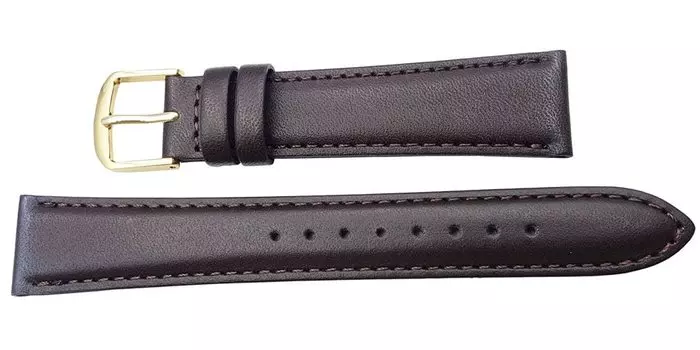 SEIKO ремешок для часов 20 мм DX66 из воловьей кожи, гладкий, темно-коричневый [SEIKO] мужской