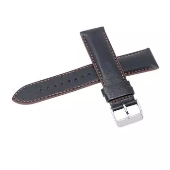 [Seiko] ремешок для часов 22 мм из воловьей кожи, гладкий, мужской, черный, в комплекте инструкция по уходу RS07S22BK