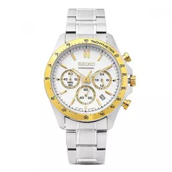 Seiko Sbtr024 Spirit Chronograph Tachymeter Мужские металлические часы SBTR024
