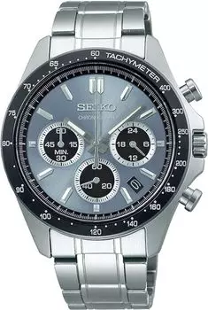 SEIKO Second Chronograph Quartz CHRONOGRAPH QUARTZ Watch SBTR027 Blue Grey Metallic 1/5 Мужские []