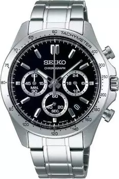 SEIKO Second Chronograph Quartz Watch SBTR013 Black [Seiko] 1/5 Мужские []