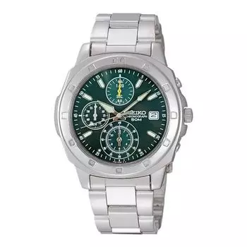 SEIKO Second Chronograph Quartz Watch SND411P Silver Overseas Model Imported [Seiko] 1/20 Mens [Regular Product]