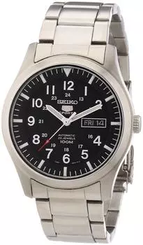 Seiko Seiko 5 AutomaticBlack Dial Stainless Steel Mens Watch SNZG13K1 [item]