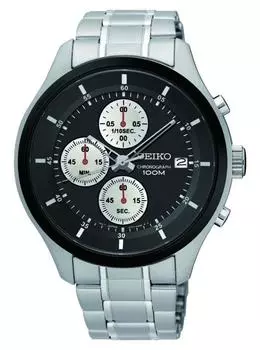 Seiko SEIKO Chrono Quartz Watch SKS545P1 Black Men s [Item]