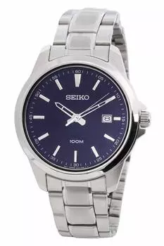 Seiko SUR153P1 Батарея заменена на Quartz Navy SUR153 [Повторно импортированная модель]