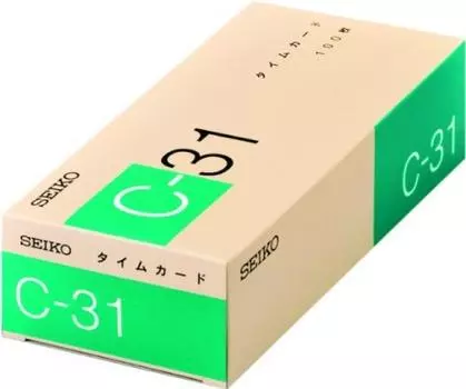 Seiko Time Card 00940637 комплект для покупки C-31 1-130-0180 [Bulk 3]