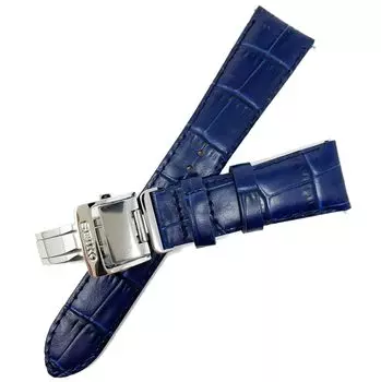 Seiko Time Lab Watch Band Cowhide Calf Navy Belt D Buckle Watch Cloth Set Co., Ltd. Мужской (Уход включен) (18мм)