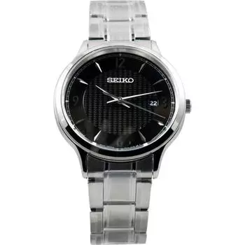 Seiko унисекс SGEH81P1 (Seiko кварцевый браслет SS BK) часы