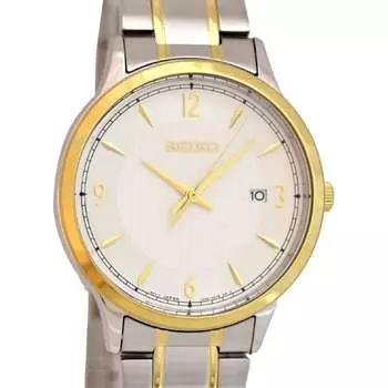Seiko унисекс SGEH82P1 (Seiko кварцевые мужские часы SV металлический ремешок) часы